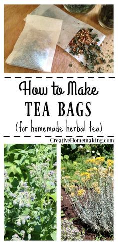 how to make tea bags for homemade herb tea