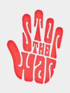 a red hand with the words stop on it in bold font, against a white background