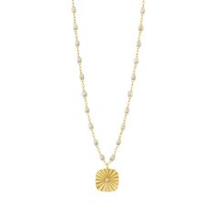 Gigi Clozeau - Miss Lumière Opal Diamond Necklace, Yellow Gold, 16.5 Gold Pendant Set, Necklace With Pearls, Fall Neutrals, Elegant Pendant, Yellow Gold Pendants, Pendant Set, Pendant Earrings, Gold Pendant, Anklets