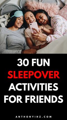 Are you looking for a list of fun things to do at a sleepover? Want to know how to have fun for free at a sleepover? Here are 30 fun things to do at a sleepover that are completely free and fun. These sleepover activities are the best things to do at a sleepover with friends, best sleepover ideas, plus the best slumber party ideas that are perfect for a night of fun, laughs, and memories What To Do When Pulling An All Nighter With Friends, Late Night Activities With Friends, Sleepover Ideas At Night, Sleepover Movie Ideas, Adult Sleepover Ideas, Friend Sleepover Ideas, Best Sleepover Ideas, Women Sleepover, Things To Do At A Sleepover With Bff