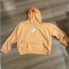 New With Tags Orange Hoodie (Light Orange) Size Xl Orange Hoodie, Birthday Wishlist, Light Orange, A New Day, New Day, Sweatshirts Hoodie, Womens Tops, Orange, Cute Outfits