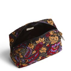 Elevate your beauty routine and keep your essentials organized with our Large Cosmetic Case. Designed for the modern woman who values both style and functionality, this spacious case offers ample space for all your makeup and skincare essentials, making it the perfect accessory for travel, daily use and on-the-go touch-ups. Vera Bradley Large Cosmetic Bag in Midnight Garden Paisley Black Vera Bradley Lunch Bags, Vera Bradley Disney, Large Cosmetic Bag, Midnight Garden, Skincare Essentials, Backpack Lunch Bag, Makeup And Skincare, Belt Purse, Toiletry Bag Travel