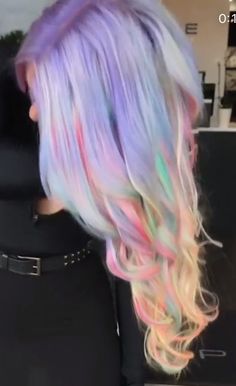 Unicorn Hairstyle, Hair Cut Ideas, Caramel Skin, Mermaid Hair Color, Hair Hack, Rainbow Hair Color, Hair Color Auburn, Beautiful Hair Color