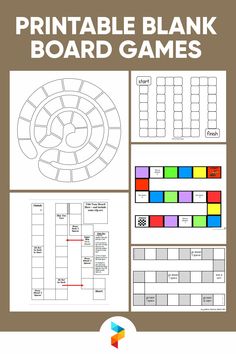 printable blank board games for kids