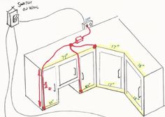 an electrical wiring diagram for a kitchen