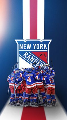 the new york rangers hockey team is posing for a photo