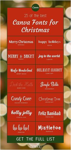 the 25 best font styles for christmas