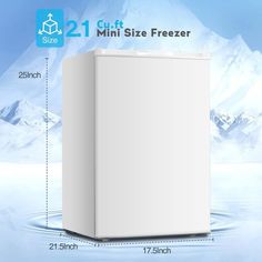 ad eBay - Find many great new & used options and get the best deals for Chest Freezer 2.1 Cubic Feet,Deep Freezer, Adjustable Temperature, Energy White at the best online prices at eBay! Free shipping for many products! Small Freezer, Mini Freezer, Deep Freezer, Chest Freezer, Upright Freezer, Low Energy, Temperature Control, Energy Saving, Compressor