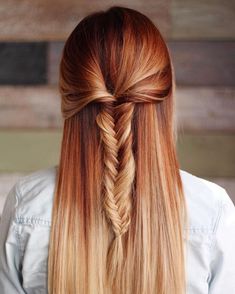 Marmalade Cake, Pumpkin Spice Hair, Ombre Hair Blonde, Long Red Hair, Ombré Hair, Ombre Hair Color, Summer Hair Color, Long Red, Blonde Ombre