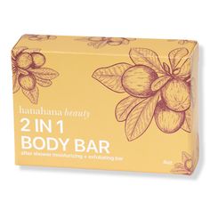 2-in-1 After Shower Moisturizing and Exfoliating Body Bar -  hanahana 2-in-1 After Shower Moisturizing and Exfoliating Body Bar is a naturally derived exfoliating and skin conditioning bar that is designed to buff the skin's surface, while conditioning the skin. Think of this as your favorite exfoliating oil cleanser, for your body.    Benefits     Made with three configurations of fatty acid content (shea butter, cocoa butter, and avocado oil), these ingredients work to strengthen the skins lip Beauty Gift Card, Diy Body Care, Shea Body Butter, Oil Cleanser, Body Bars, Diy Body, Gentle Exfoliator, Body Exfoliator, Beauty Body