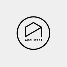 a black and white logo with the word architet in it's center