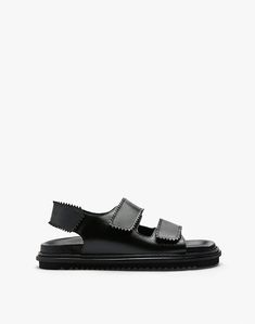 Maguire Leather Tavira Sandals Black Flat Sandals With Adjustable Straps, Black Slingback Sandals With Adjustable Single Toe Strap, Black Slingback Footbed Sandals With Strap, Dad Sandals, Rollerball Perfume, Strap Sandals Women, Chunky Sandals, Only Shoes, Madewell Denim