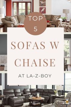 Top 5 Sofa Options with Chaise at La-Z-Boy Unique Seating, Lounge Sofas, Apartment Furniture, Learning Centers, Living Room Furniture, The End, Living Room Decor