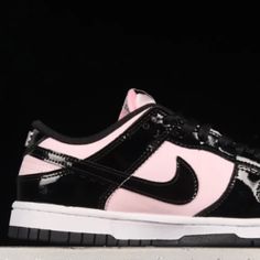 Pink And Black Dunks Never Worn Pink And Black Dunks, Black Dunks, Nike Shoes Pink, Pink Nike Shoes, Shoes Pink, Pink And Black, Nike Black, Black Nikes, Womens Shoes Sneakers