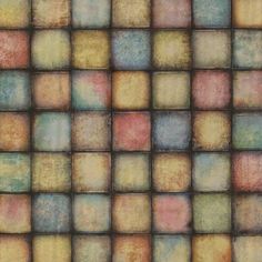 an image of a tile pattern that looks like it has been painted in different colors