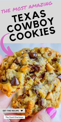 the most amazing texas cowboy cookies get the recipe on the food chardison com