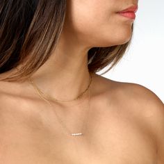 Introducing our new Dainty Paper Clip Necklace. This lightweight chain will layer perfectly with any of By Hannah Design necklaces, or wear it alone for minimalistic look. Perfect staple for everyday wear. Pairs beautifully with our Paper Clip Bracelet and our Paper Clip Earrings Crafted with quality sterling silver / 14k gold filled, our jewelry is made to last, to ensure its longevity. Metal: 14k Gold Filled (Sterling Silver coming soon) Size: 16, 18, 20, 24 (inches) Clasp: Spring Clasp Packag Minimalist Cable Chain Necklaces For Everyday Use, Minimalist Cable Chain Necklace For Everyday Use, Minimalist Chain Necklace With Delicate Chain For Layering, Trendy Everyday Pearl Necklace With Adjustable Chain, Trendy Everyday Pearl Chain Necklace, Simple Everyday Layered Necklace With Delicate Chain, Minimalist Double Strand Everyday Necklaces, Everyday Double Strand Delicate Chain Layered Necklace, Dainty Double Strand Necklace For Everyday