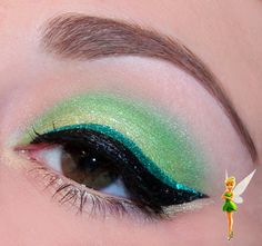 Disney Series : Tinkerbell inspired makeup by Luhivy on DeviantArt Tinker Bell Makeup, Disney Princess Eyes, Tinkerbell Makeup