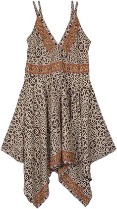 Imagine a stunning spaghetti strap dress that effortlessly combines elegance and charm.  This dress features a flowy silhouette that gracefully drapes around the body, creating a sense of movement and grace. #tlb #vacationclothing #beachwrap #Printed #bohemianfashion #BohoDress #RetroDress Beige Flared Skirt Dress For Summer, Elegant Beach Dress With Flared Skirt, Sleeveless Beige Dress With Flowy Skirt, Beige Sleeveless Dress With Flowy Skirt, Bohemian A-line Dress With Flowy Skirt, Beige Flowy Dress With Spaghetti Straps, Lightweight Summer Dress With Flared Skirt, Flowy Summer Dress With Flared Skirt, Flowy Flared Summer Dress