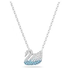 NWB Swarovski Iconic Swan Rhodium Plated Necklace With Gradient Blue -5512094 Rhodium Plated Swan Pendant Rhodium Plated Anchor Chain Swan Pendant Motif Gradient Blue Crystal Lobster Clasp Chain Size: 43mm Pendant Size: 1cm x 1.2cm 100% Authentic. Brand new with box All Swarovski products are brand new and supplied in the original Swarovski packaging. Please note: Photos may look slightly different depending on the lightning. Boutique LA sale and return  policy              -Returns accepted within 30 days.                 All buyers please contact us within 3 days after receiving the item if you wish to                  return an item.              - All return items must be received within 30 days.              - Buyers should pay for the return shipping fee. Original shipping fee is not Swan Pendant, Swan Necklace, Swarovski Swan, Delicate Pendant, Gold Cross Pendant, Blue Pendant, Crystal Choker, Gold Tone Necklace, Swarovski Jewelry