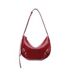 Color: Red Red Bag Aesthetic, Red Designer Bag, Trending Totes, Red Shoulder Bag, Stylish School Bags, Red Leather Bag, Red Purse, Red Bag, Red Purses