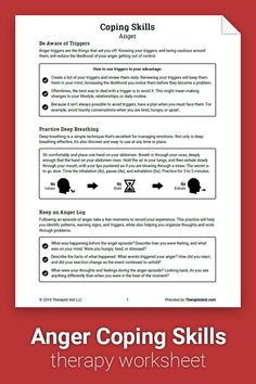 Anger Worksheets, Best Advice, Managing Emotions, Anger Management, Over It