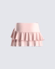 Pink, ruffled, and flirty - this mesh mini skirt will have you feeling like the pretty bad b*tch you are 💋 This tiered ruffle look complete with a floral applique screams, "I'm the hottest one here" 😜 Summer Ruffled Fitted Tennis Skirt, Fitted Ruffle Tennis Skirt For Summer, Party Skort With Ruffles, Feminine Ruffled Skort For Party, Stretch Tiered Tennis Skirt, Spring Tiered Pleated Swim Skirt, Party Skort With Ruffle Hem And Tiered Skirt, Solid Ruffled Mini Skort, Party Skort With Ruffle Hem