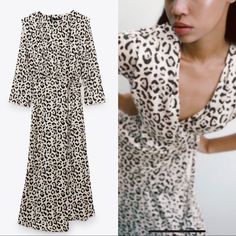 Brand New With Tags. Size Medium. Chic Leopard Print V-neck Midi Dress, Leopard Print Midi Dress For Spring, Spring Leopard Print Midi Dress, Chic Leopard Print Dress For Day Out, Elegant Leopard Print Summer Dress, Chic V-neck Leopard Print Midi Dress, Spring Leopard Print V-neck Midi Dress, Spring Chic Leopard Print Midi Dress, Chic Leopard Print Midi Dress For Spring