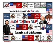 free president's day math game Classroom Constitution, Number Magic, Teaching Freebies, Easter Board, Math Tools, Holiday Lessons, Winter Classroom, Social Studies Activities