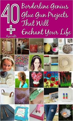 40 Borderline Genius Glue Gun Projects That Will Enchant Your Life - DIY & Crafts Crafts With Hot Glue, Hot Glue Art, Diy Glue, Glue Art, Cool Art Projects, Crafts To Make And Sell, Glue Crafts, Top 40, Crafty Projects