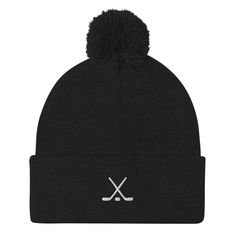 ‣ Comfortable Fit: hat has a snug fit that ensures you're going to feel cozy and warm whatever you're doing: from the hockey game to the bar after.  ‣ Quality Embroidery: hockey sticks and puck are embroidered with puff embroidery style, giving them a cool three-dimensional look and helping them stand out against the hat fabric.  ‣ Sizing: one size fits most with a comfortable, form-fitting shape ‣ Giftable: great birthday, Christmas, Valentine's Day, Mother's Day, Father's Day, or hockey season kick off gift for the hockey fan in your life. Also great for hockey team gifts to kick off or wrap up the season.  ‣ Made to Order: this product is made especially for you as soon as you place an order, which is why it takes us a bit longer to deliver it to you. Making products on demand instead o Believe In Karma, Hockey Team Gifts, Puff Embroidery, Hockey Season, Pom Pom Beanie Hat, Hockey Sticks, Hockey Team, Hockey Stick, Hockey Teams