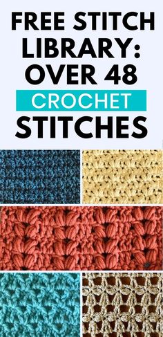 the free library over 48 crochet stitches