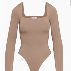 Bnwt Aritzia Babaton Contour Long Sleeve Squareneck Bodysuit In Deep Taupe. Color Is A Little Deeper Than Stock Photo And Actual Photo Show! Babaton’s Contour Material Is Soft And Flattering. Offers Always Welcome, Please Feel Free To Send Over Anytime! Long Sleeve Body Suit, Square Neck Bodysuit, Body Suit Outfits, Aritzia Babaton, Bodysuit Fashion, Long Torso, Sleeveless Bodysuit, Taupe Color, For A Reason