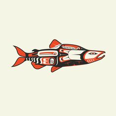 an orange and black fish on a white background with the words, i am not sure what this is