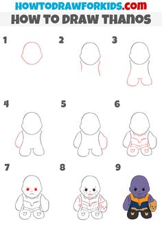 how to draw an adorable cartoon character with easy step by step drawing instructions for kids