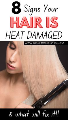 Is your hair showing signs of heat damage? Discover 8 telltale signs and learn how to restore your hair's health with effective solutions. Perfect for hair care & beauty lovers looking to revive their locks! #HeatDamage #HairHealth #HairCareTips Heat Damage, Beauty Lover