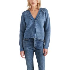 Elevate your style with the Beckie Cardigan in Blue, a must-have piece for any fashion-conscious woman. Crafted from a textured knit fabric, this versatile cardigan is perfect for layering during any season. Stay warm and comfortable while adding a... Beauty Balm, Lip Hair, Cute Cardigans, Cute Sweater, Loungewear Jumpsuit, V Neck Cardigan, Heels & Wedges, Girl Gang, Cute Sweaters