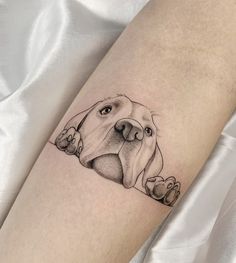 Pitbull Dog Tattoo Ideas, Lab Tatoos, Dog With Ball Tattoo, Labrador Dog Tattoo, Girl And Dog Tattoo, Labrador Tattoos, Pitbull Tattoo For Women, Two Dogs Tattoo, Lab Tattoo Ideas