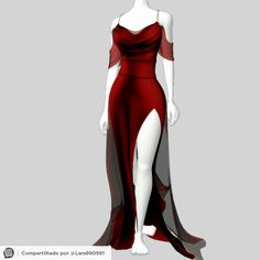 Spy Dress Outfit, Red Villian Outfit, Big Chest Dresses, Holli Would Dress, Sims 4 Fancy Dress, Dresses On Mannequins, Red Dress Drawing, Red And Black Prom Dress, Red And Black Dresses