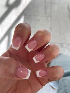 Girl Hygiene, Nails Board, Office Nails, White French Nails, Mens Nails, Fun Nail Colors, French Tip Acrylic Nails, School Nails, Nails White