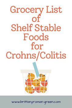 Crohn's Diet Food Lists Healthy, Crohns Food List, Uc Flare Up Diet, Chrones Disease Diet Recipes, Recipes For Crohns Flare Up, Ulcerative Diet Meals, Uc Diet Recipes, Crohns Flare Up Tips, Crones Disease Diet Food