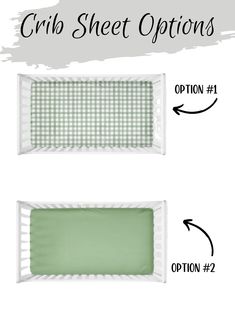 crib sheet options - sage gingham or solid sage Sage Nursery, Bedding Set Green, Mini Crib Bedding, Nursery Throw Pillows, Neutral Crib, Crib Bedding Boy, Crib Bedding Girl, Boys Crib, Stylish Nursery