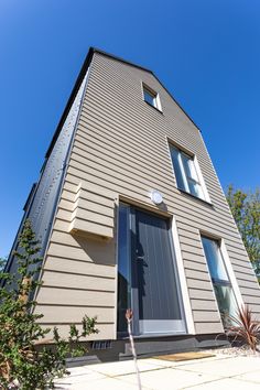 Cedral Lap fibre cement cladding Contemporary House Exterior Design, Cement Cladding, New Build House, Fibre Cement Cladding, Build House, Housing Development, Contemporary House Exterior