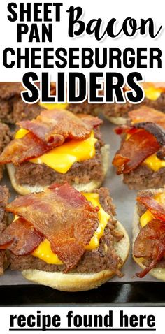 an image of bacon cheeseburger sliders recipe