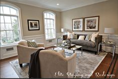 the living room is clean and ready for us to use in its new owner's home