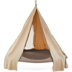 a teepee tent that is hanging from the ceiling