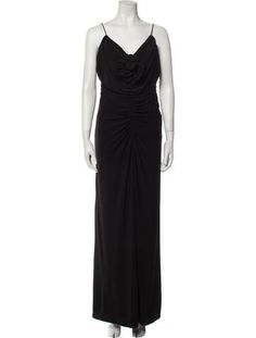 Mac Duggal Evening GownBlackSleeveless with Cowl NeckConcealed Zip Closure at BackFit:Dresses by Mac Duggal typically fit true to size. Mac Duggal, Cowl Neck, Long Dress, Dress Outfits, Mac, Clothes For Women, Dresses, Clothes, Black