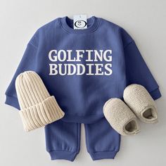 *About This Item: The baby set is complete with a top and its matching pants (beanie & slippers in image are not included). The adult sweatshirt is unisex, fit for both mom and dad. Please choose a size based on your measurements.  Product ID: BB45872  Material: 90% Cotton  Color: Blue      Baby Set Size Chart        Size (Age)    Height (CM)   Chest (CM)     Waist (CM)        0-3M     52-59     54    36      3-6M     60-66     57    38      6-12M     67-75     60    40      12-18M     75-85     63    42      18-24M     85-95     66    44      2-3T     95-105     69    46             Adult Sweatshirt Size Chart        Size (Age)    Height (CM)   Chest (CM)     Length (CM)        Adult: M     N/A     115    72      Adult: L     N/A     120    74      Adult: XL     N/A     125    76 Baby Boy Must Haves, Baby Boy Things, Baby Boy Shower Gifts, Rockabye Baby, Gender Neutral Baby Gifts, Cricut Baby, Baby Fits, Baby Necessities, Matching Sweatshirts