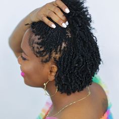 Starter Sisterlocks On Short Hair, Sister Locs Sisterlocks, Short Microlocs Styles, Short Microlocs, Natural Hair Dreadlocks, Sista Locks, Locs Ideas, 4c Natural Hairstyles Short, Sister Locks