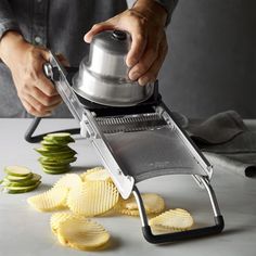 de Buyer Revolution Dicing Mandoline Slicer | Williams Sonoma Tv Enclosure, Must Have Kitchen Gadgets, Gadgets Technology, Mandolin Slicer, Gadgets Kitchen Cooking, Custom Choppers, Outdoor Tv, Cooking Gadgets, Cool Kitchen Gadgets